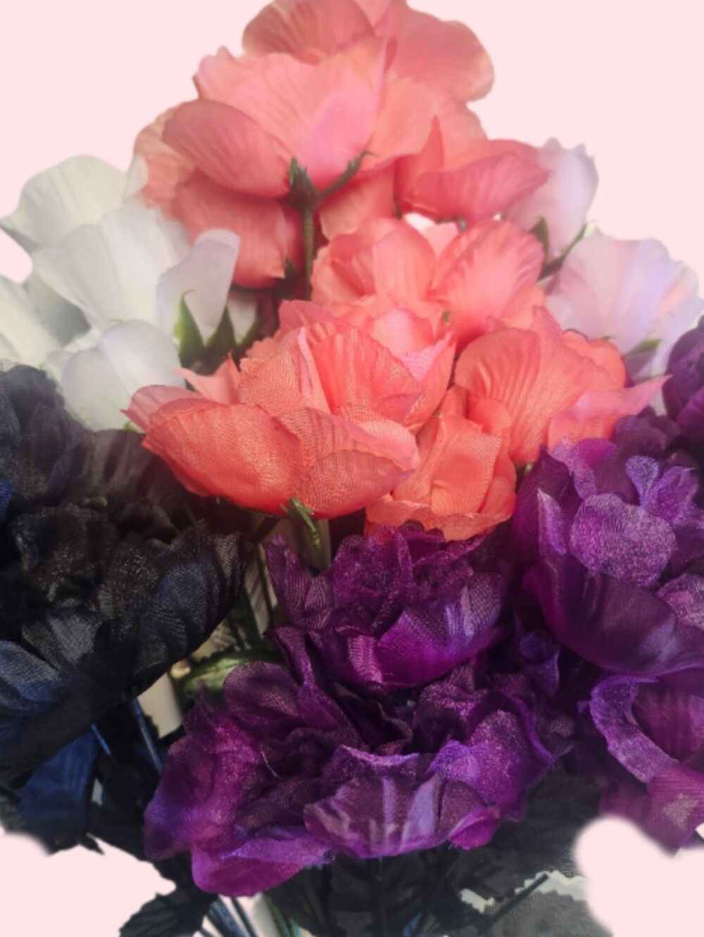 Floral Gardens Artificial Rose Stems (& 1 Peony), 10 Total Stems